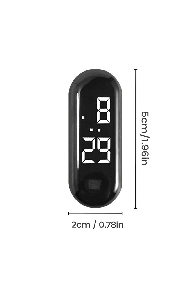 A Small Digital Clock Waterproof Luminous Mini Digital Clock Adhesive for Sedan Truck Minivan Motor.