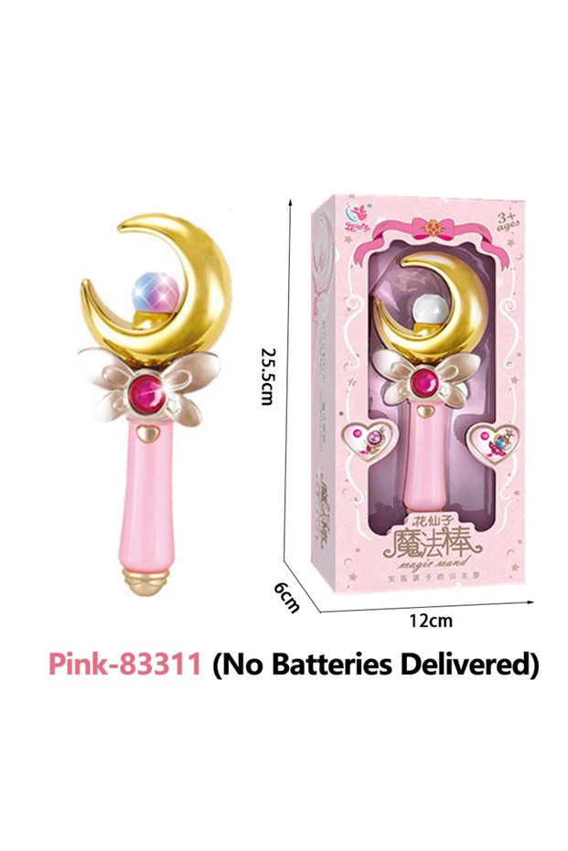 83311 Flower Fairy Glowing Sound Effects Stars Magic Wand Children Magic Fairy Princess Costume Prop