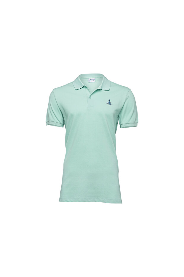 Sailing Green Men's Polo Neck T-shirt
