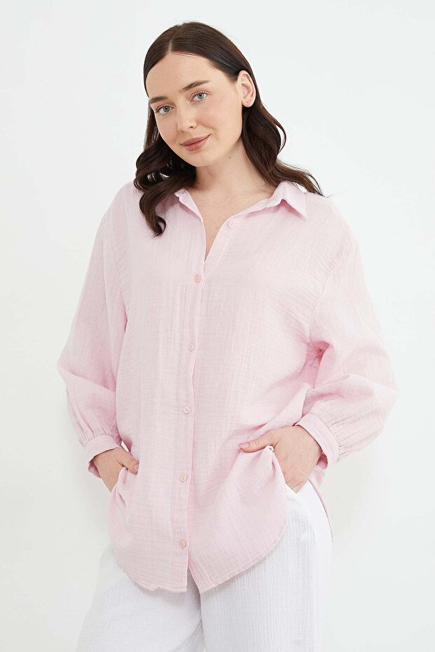 Basic Oversize Shirt - 6