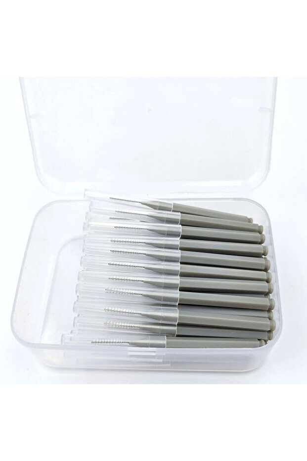 0.6 mm grey 60Pcs 0.6-1.5mm Interdental Brushes Health Care Tooth Push-Pull Escova Removes Food And