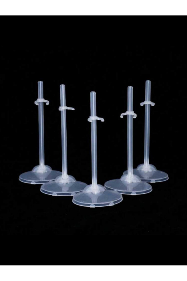 5Pcs 1/5/10 Pieces of Doll Collection Display Stand, Doll Fixing Support Stand with Transparent Plas