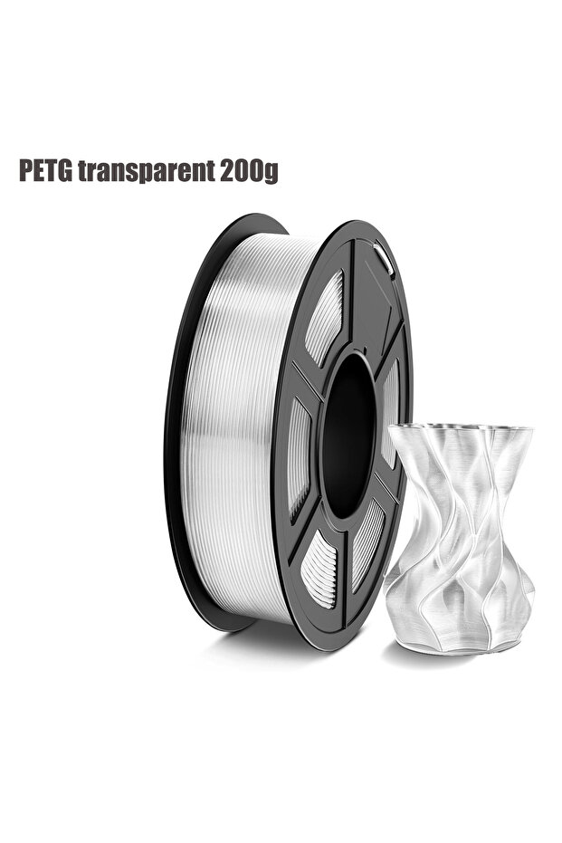 transparent 200g PETG Filament 1.75mm , 3D Printer Filament PETG Transparent, Strong Toughness,200g/