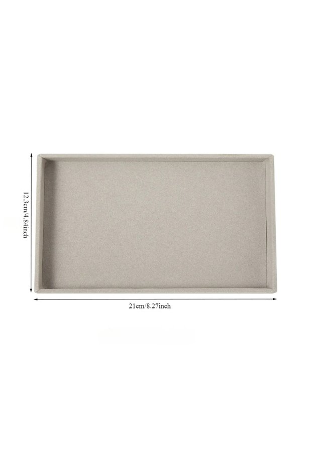grey empty 1pc Multiple Styles Velvet Jewelry Dispaly Tray Necklace Bracelet Earrings Ring Brooches