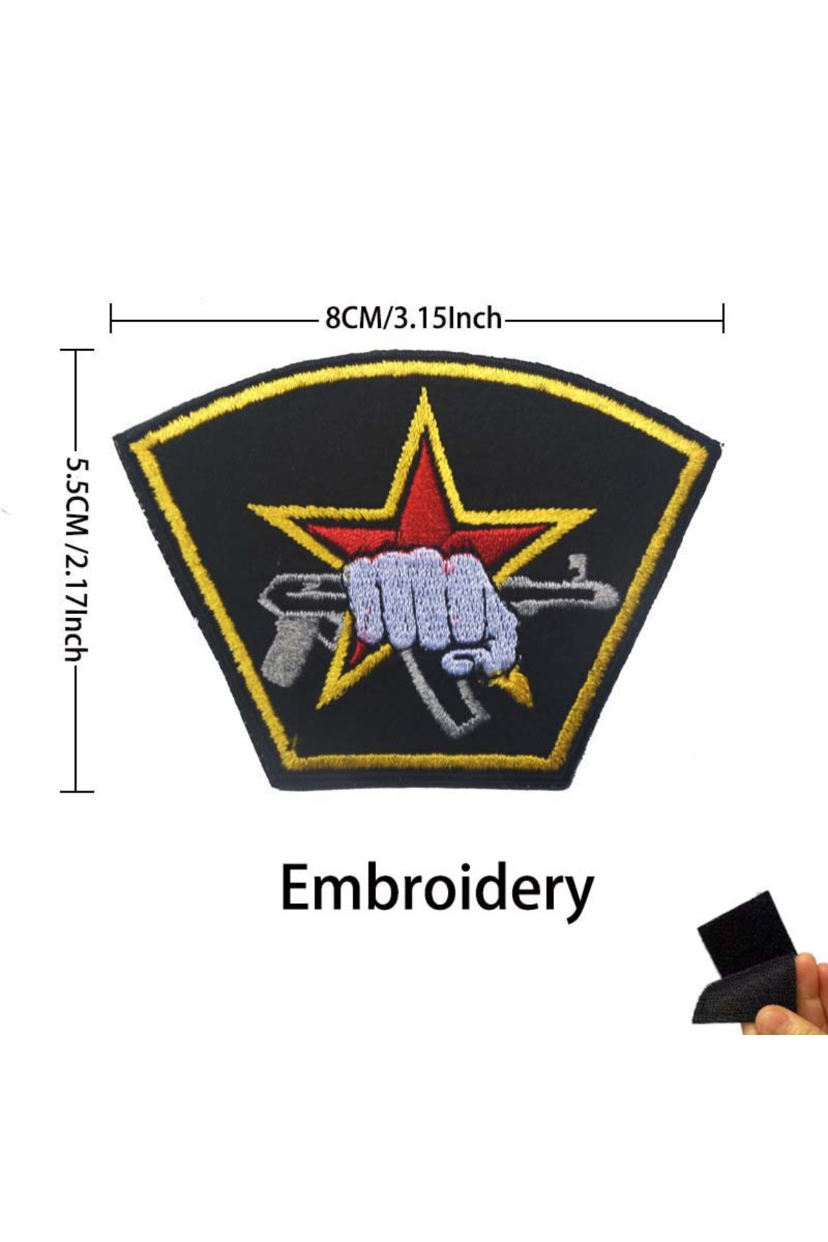 02-Russian Knights Russian Identification Badge KGB FSB Fabric Applique Embroidery Hook and Loop Pat