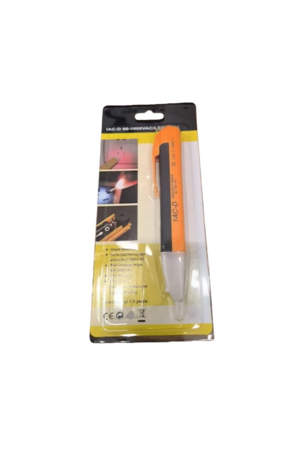 Yellow Non-contact Induction Test Pencil with Light Voltmeter Voltage Probe Volt Ac Voltage Detector