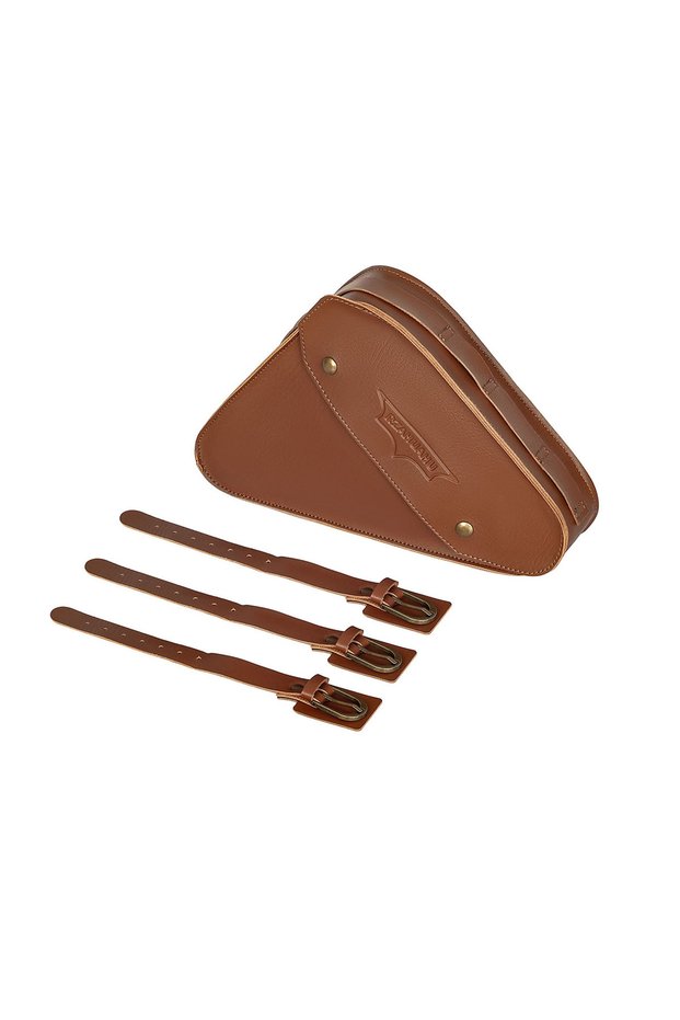 02 Bike Beam Bags PVC Leather Large Capacity with 5 Adjustable Positions Narrow Design for Easy Tr