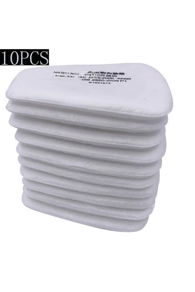 10 pcs 5N11 filters Chemical Mask 6800 7 in 1 Gas Mask Dustproof Respirator Paint Pesticide Spray Si