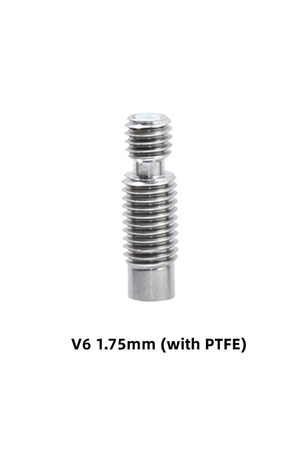 1.75mm With PTFE 3D Printer E3D V6 Heat Break Hotend Throat For 1.75/3.0/4.1mm All-Metal / with PTFE
