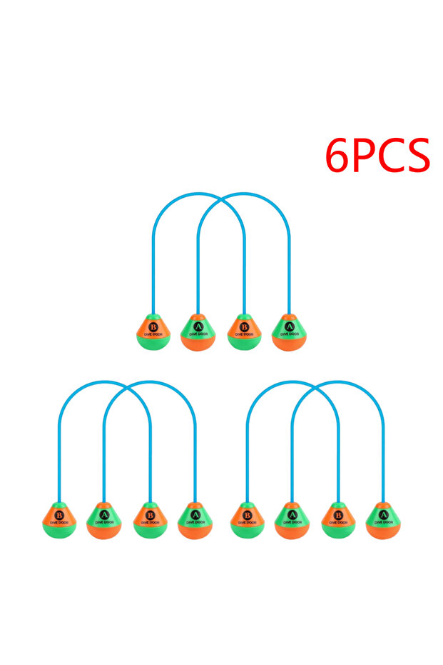 MOJOYCE 6PCS 2pcs/set Swimming Game Aids Dive Door Funny Underwater Swimming Reusable Diving Traini