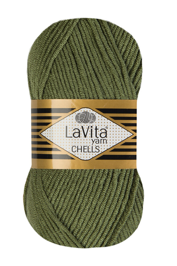 Chells Hand Knitting Yarn 100% Acrylic 100Gr (0424 Haki)