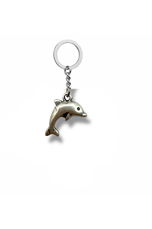 Unisex Keychain with Dolphin Figure – Antique, Elegant and Meaningful Design