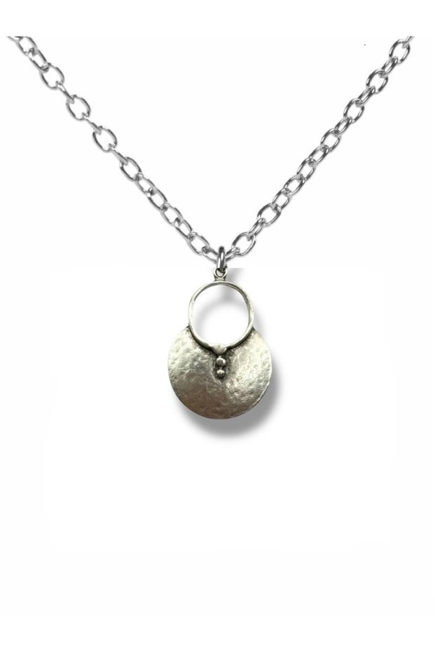 Sultan's Circle – Ottoman Authentic Ring Figured Unisex Necklace (60 cm Chain)