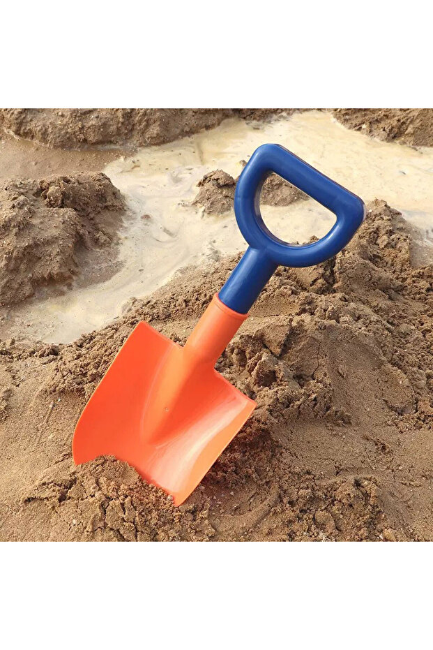 1pcs orange shovel 1/2PCS Children Beach Shovel or with Folding Bucket Kid Sand Pointed Toy Outdoor