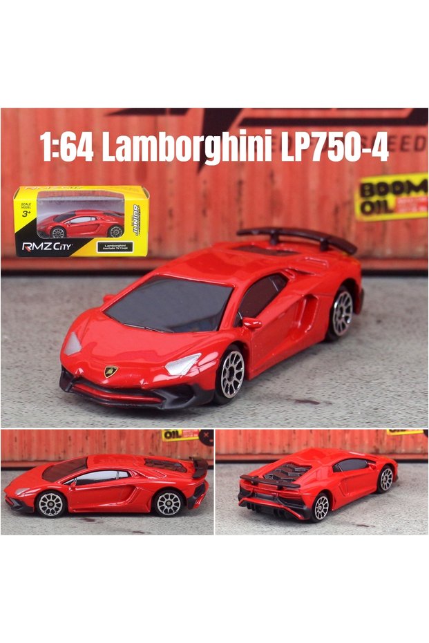 Lamborghi LP750-4 1/64 RMZ CiTY Diecast Toy Car Model Miniature 3-inch Free Wheels Collection Suitab