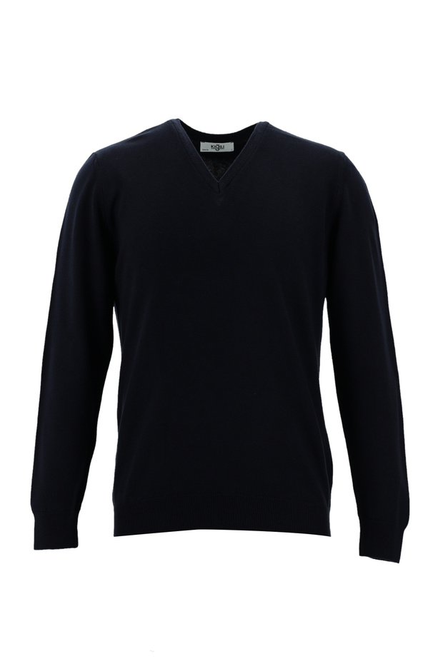 V-Neck Slim Fit Slim Fit Cotton Knitwear Sweater