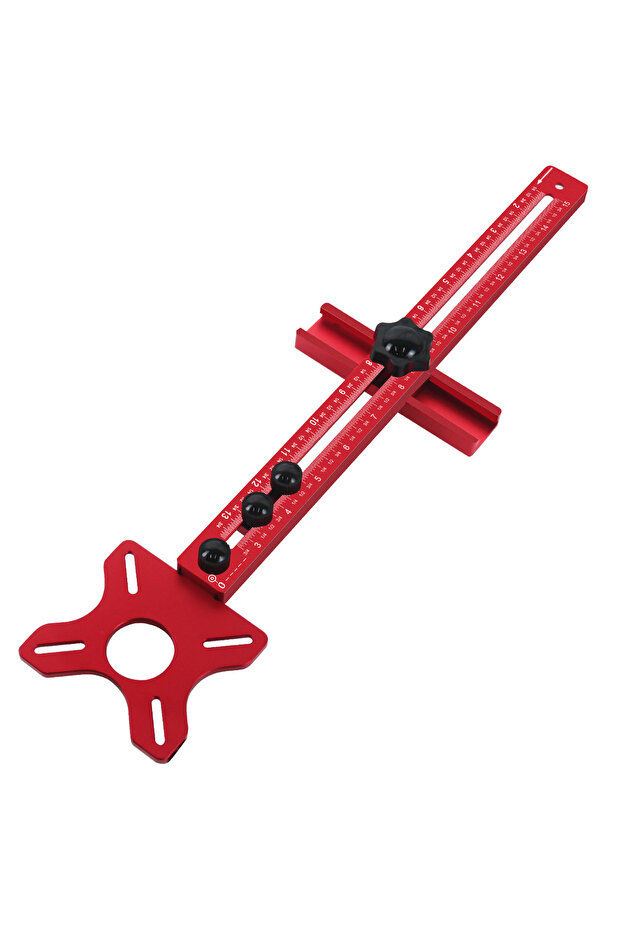 Set A Inch Router Milling Groove Bracket Cabinet Hardware Jig Aluminum Router Circle Cutting Jig Pun