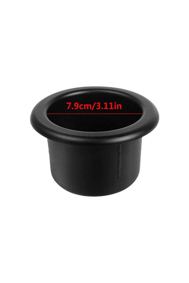 black 79mm Recessed Cup Drink Can Holder For Boat Car Marine RV Table Used To Put Water Cups Drinks
