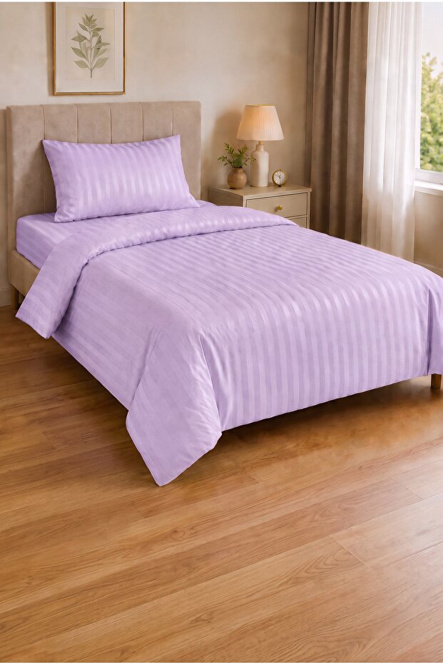 Single 100% Cotton Satin Duvet Cover Set 160X220 cm