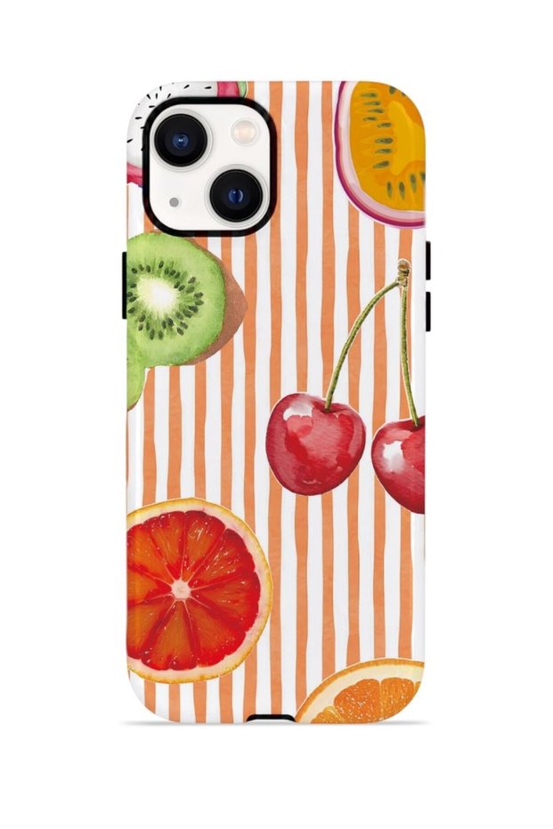 iPhone 13 Vorian Double Layer Case Tutti Frutti Stripe