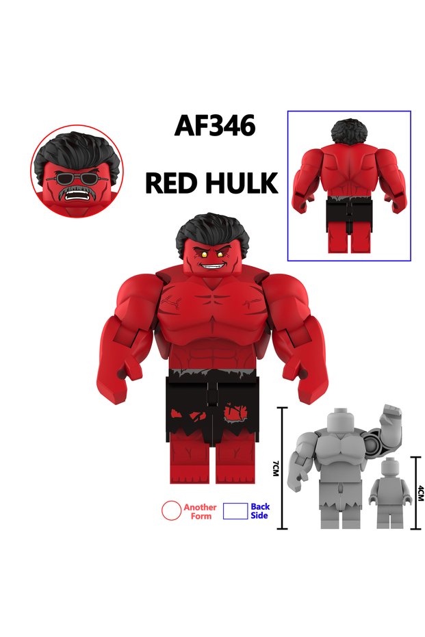 AF346 2025 New AF345 Hot Movie Hulk Hero Character Building Blocks Toy Classic action figure bricks