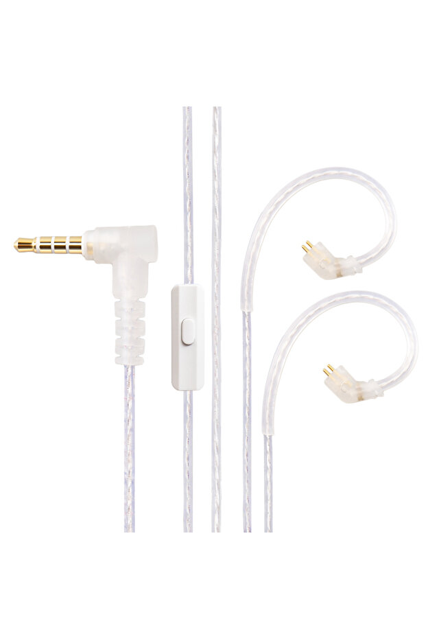 كابل ترقية KBEAR ST10 عالي النقاء مطلي بالفضة مع ميكروفون، نوع CCZ/KZ-B/QDC 2PIN 3.5MM، موصل فولاذي