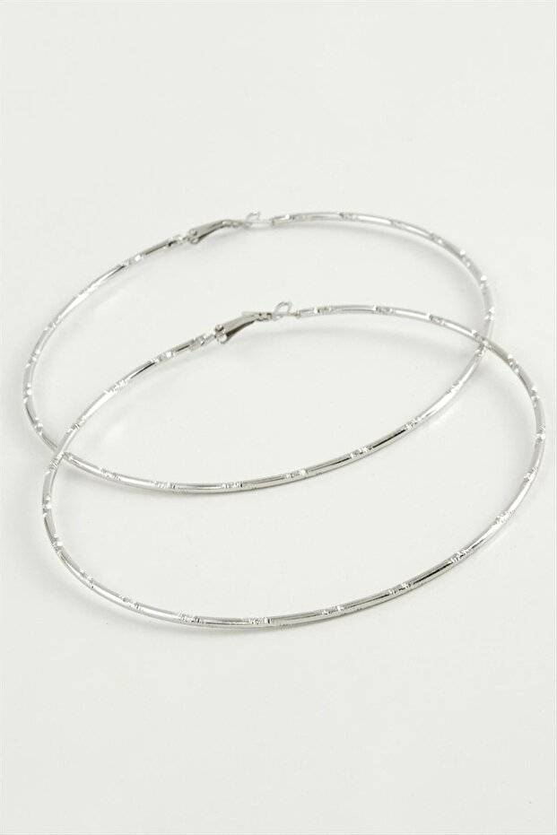 Gldisptm Dotted Metal Hoop Earrings 8-9-10 (32606) Cm-9 cm
