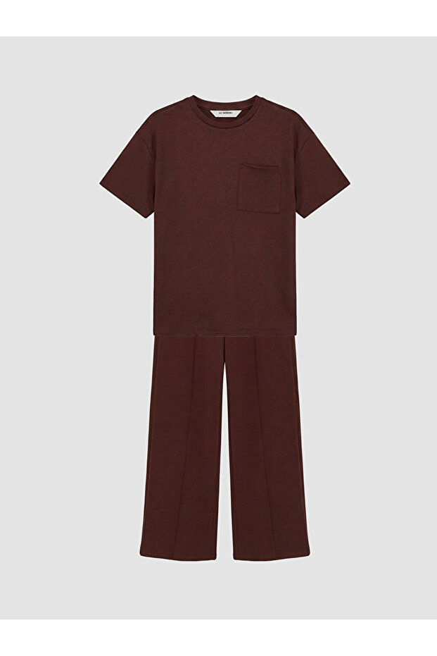 Rmz Gi̇yi̇m Farkiyla Girls' Soft Touch Set with Pockets