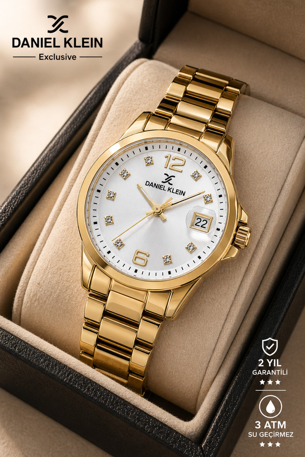Women's Watch with Metal Case - Strap 3 Atm Water Resistant