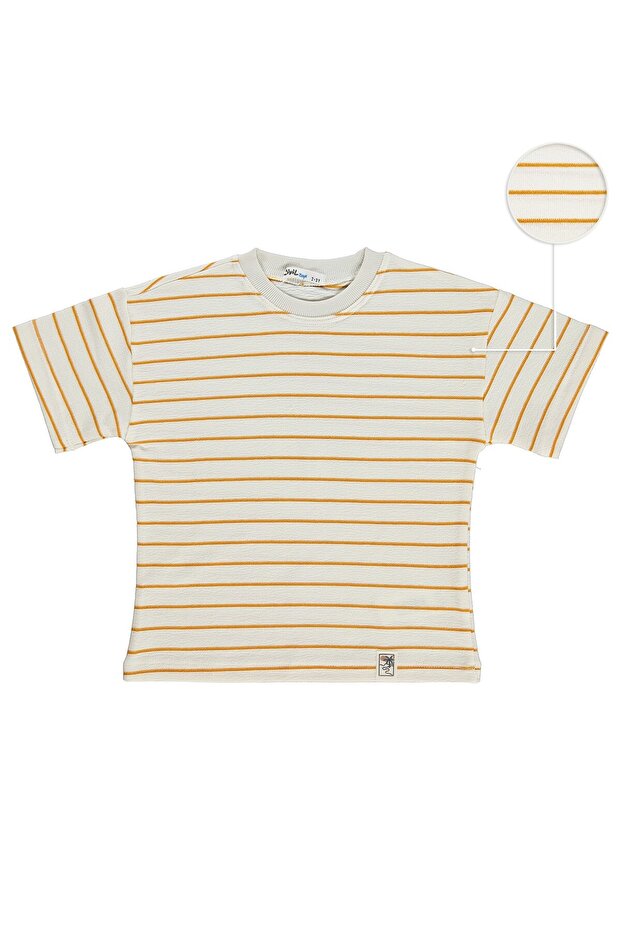 Jakar Striped T-Shirt for Ages 2-5 - Orange