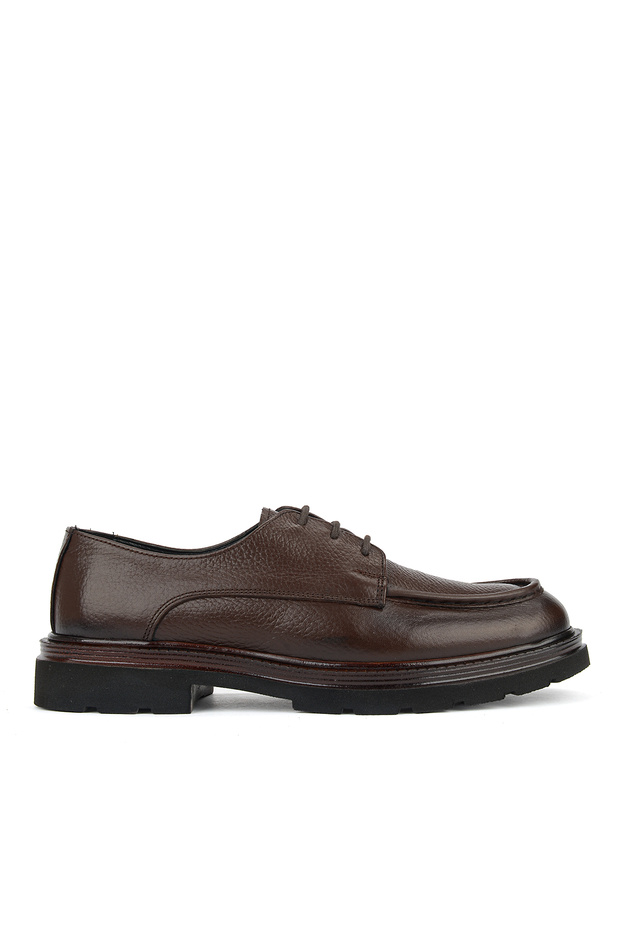 , Men's Genuine Leather Shoes 161423Z140 Brown