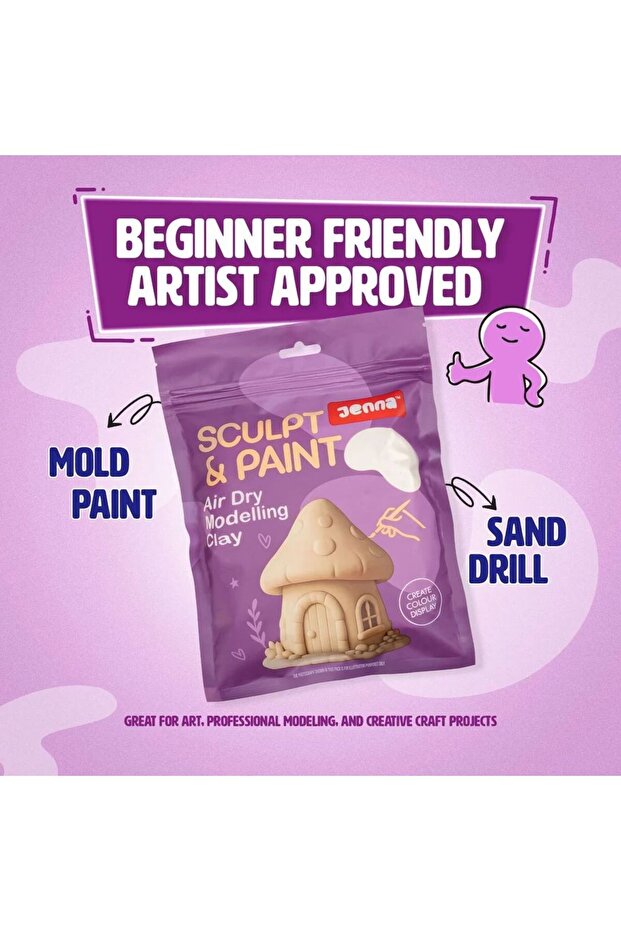 SCULPT & PAINT AIR DRY MODELLING CLAY
