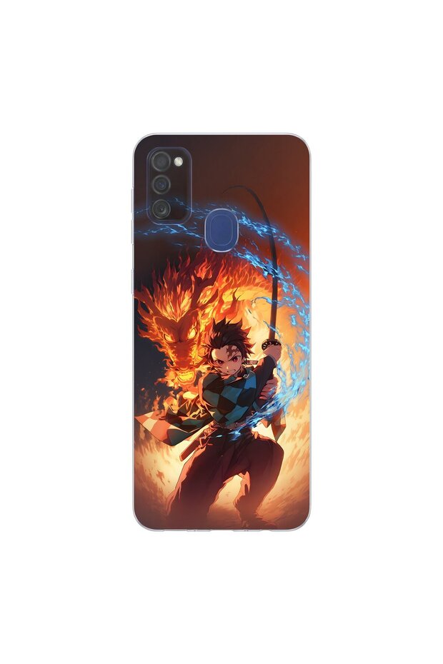 Samsung Galaxy M30S Compatible Anime 4/1 Design Transparent Case