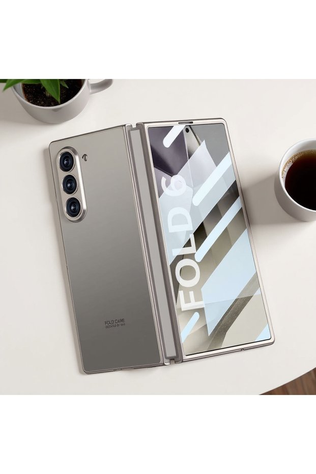 Compatible Case for Galaxy Z Fold 6 Case Titanium Metal Design in Kipta Jazz Cover