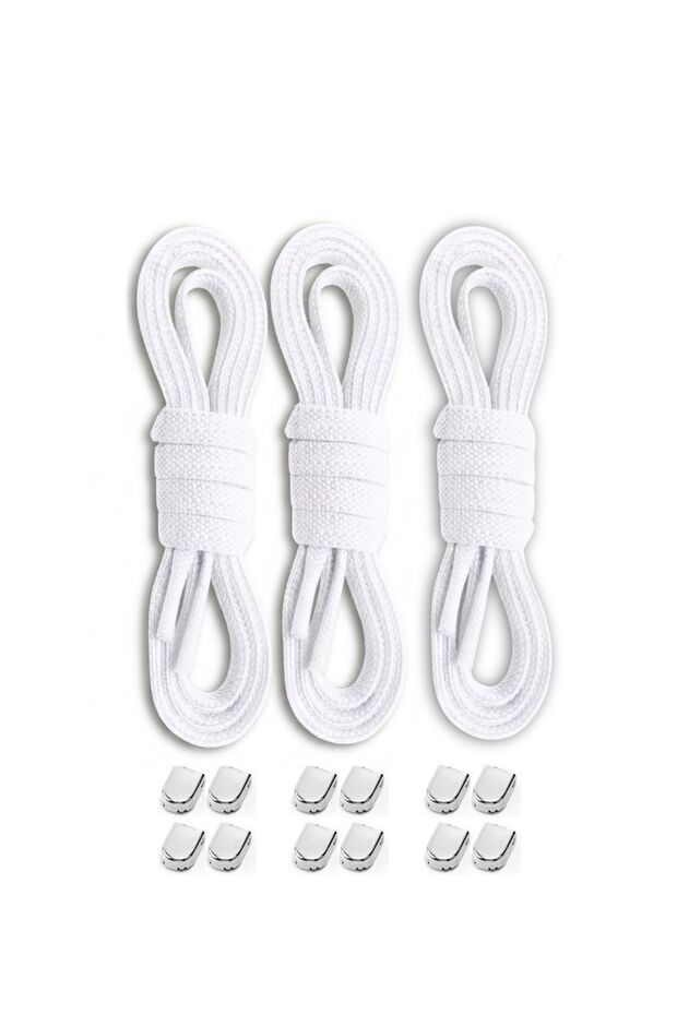 90 cm Metal Clip Elastic Laces | 3 Pairs