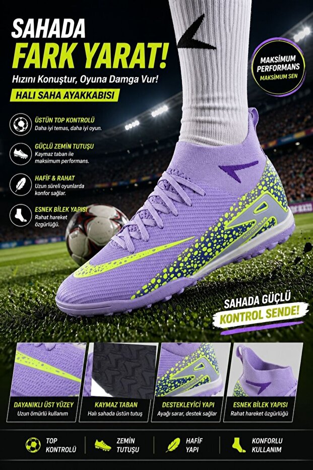 Air Superfly Semi-Professional Sock Soccer Turf Shoes