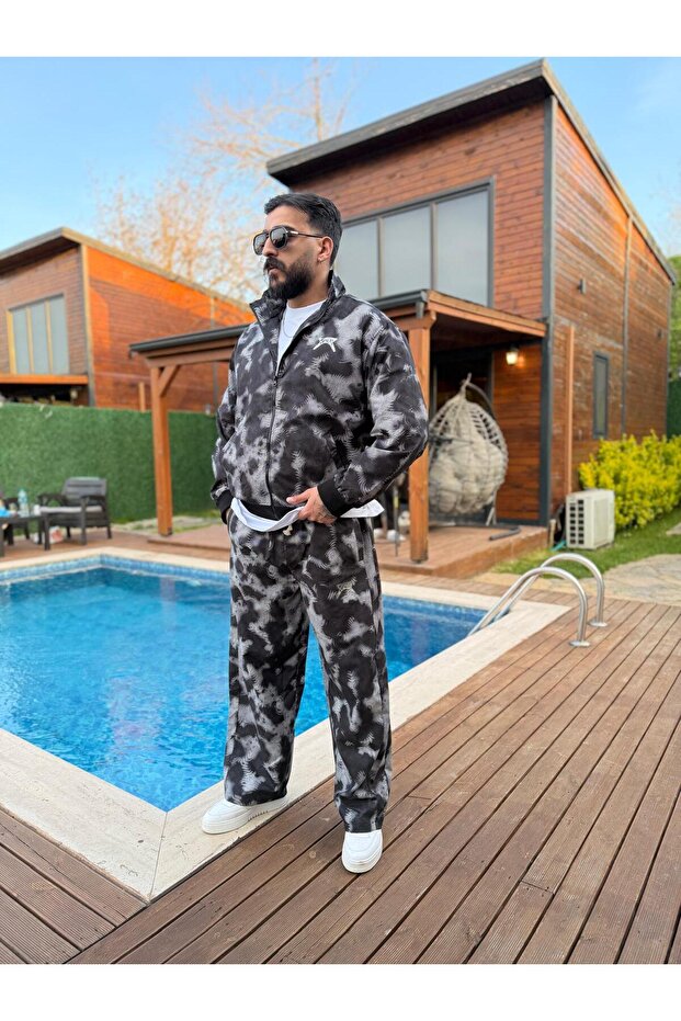 Digital Printed Parachute Tracksuit Set