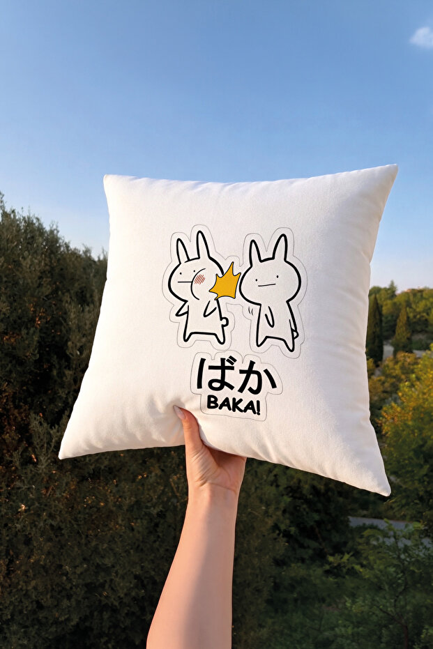 Idiot! Throw Pillow Cover 43X43 Anime Game Movie Themed Decorative Pillowcase Double Sided Printed