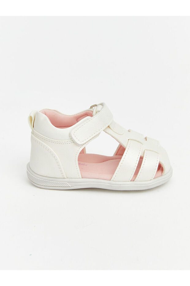 Leather Look Baby Girl Sandals