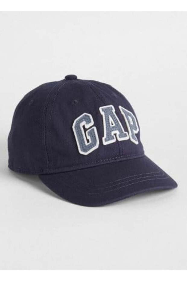 Gap Kids Logo Print Vintage Cap Hat Dark Blue