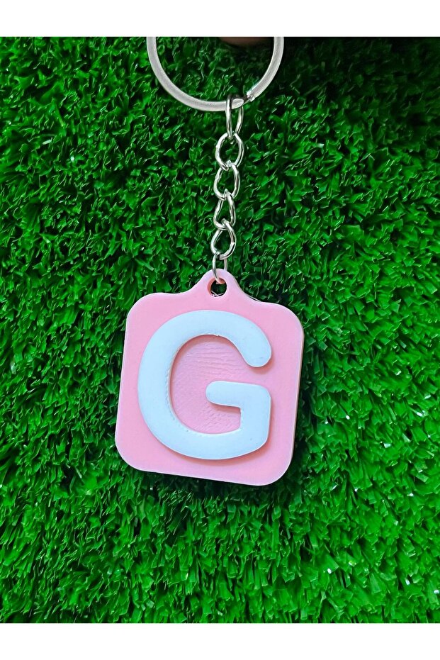 Nfc Smart Initials Keychain | One-Touch Profile & Social Media & Song Sharing