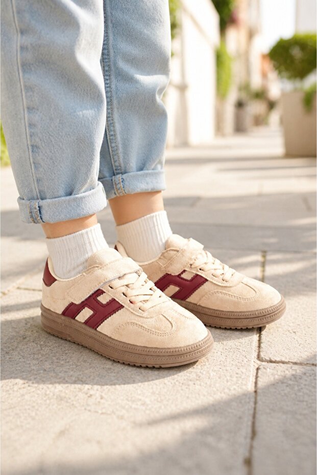 Unisex Children's Suede Daily Use Velcro Sneakers