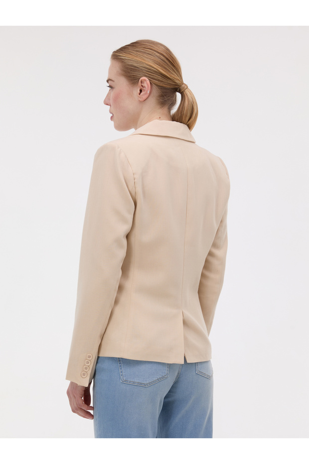 Blazer de damă bej - 5