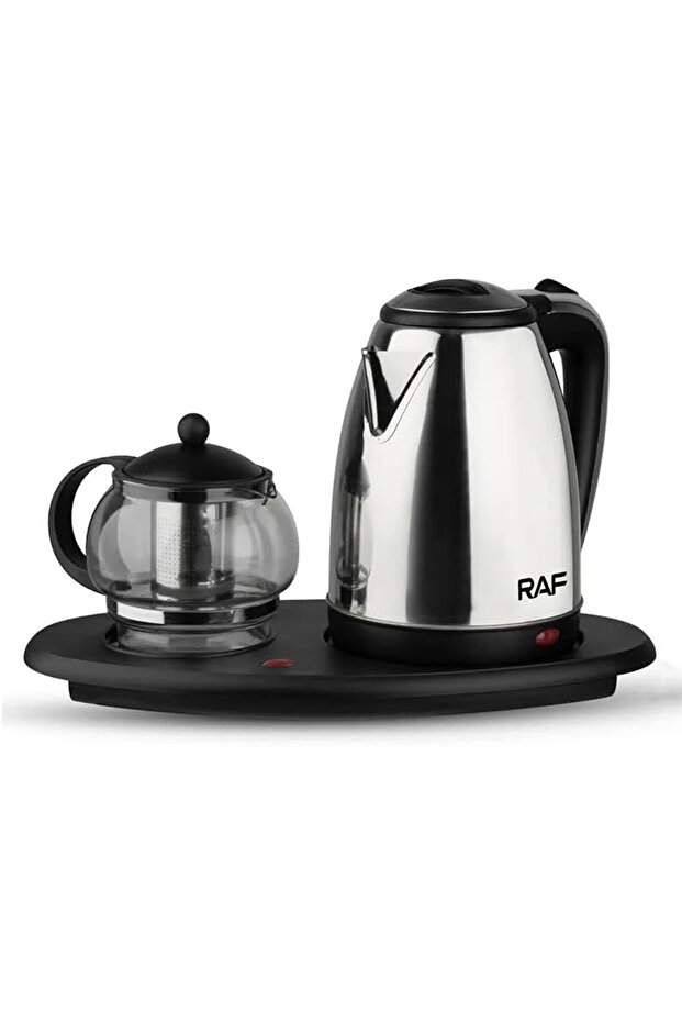 Kettle with Glass Teapot Set 2200 Watt Power Special Steel Kettle with Auto Shut Off Function 2.2L