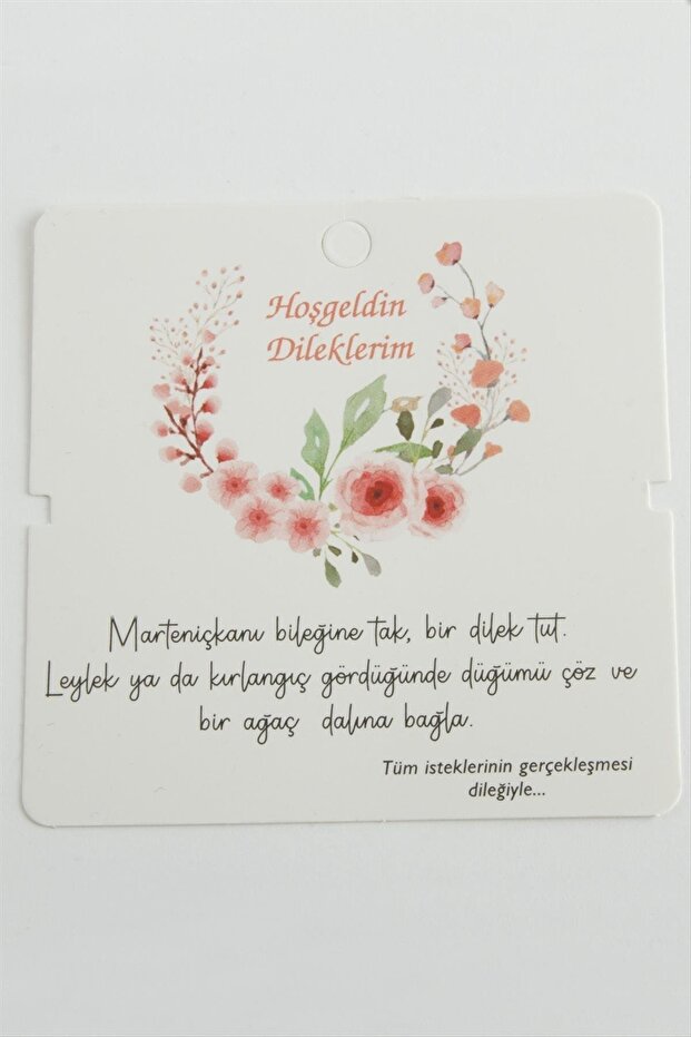 Ilkeshop Marteniçka (14131) Bracelet Card-White