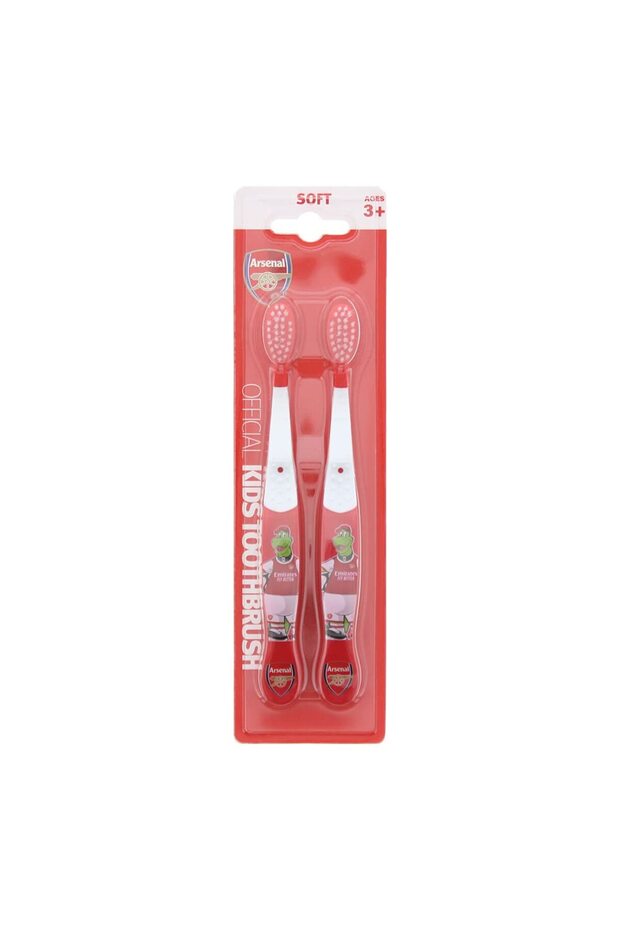 Set Duo, Epl, Arsenal, Toothbrush, Red, 2 pcs