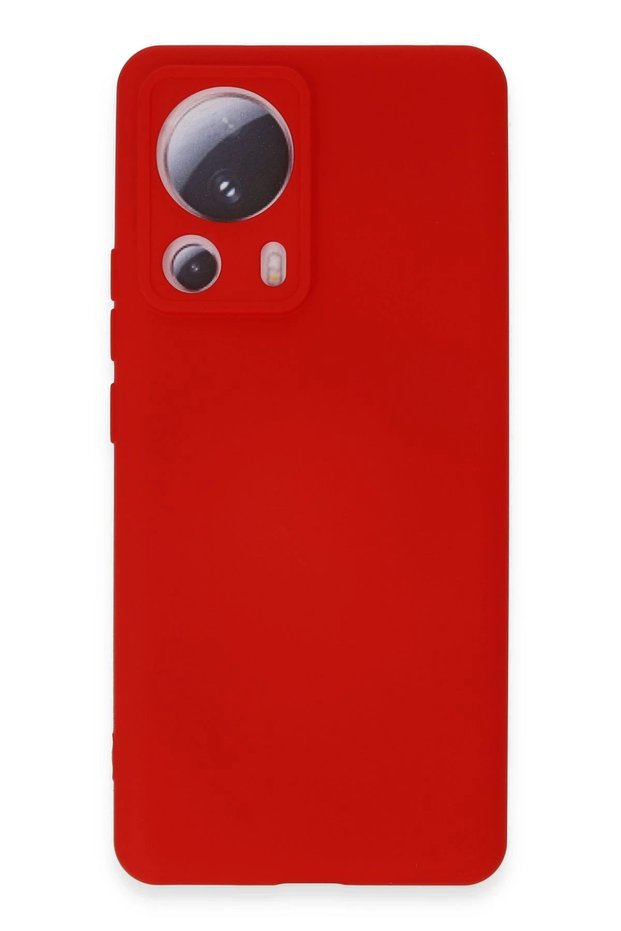 Ilkeshop New Mi 13 Lite Case Nano Velvet Silicone (02401) - Red