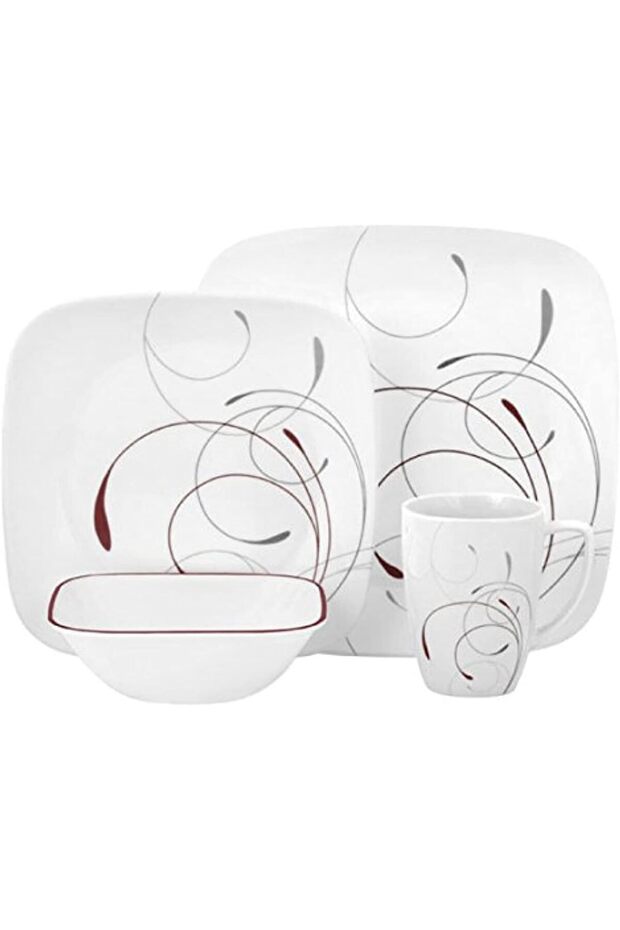 1101053 Vitrelle 16 Pieces Dinnerware Set, Glass
