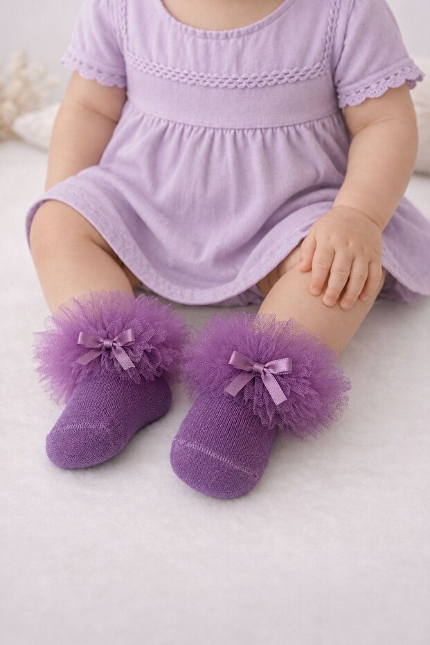 Tulle Pack Socks for Baby Girls - Children's Socks 0-24 Months
