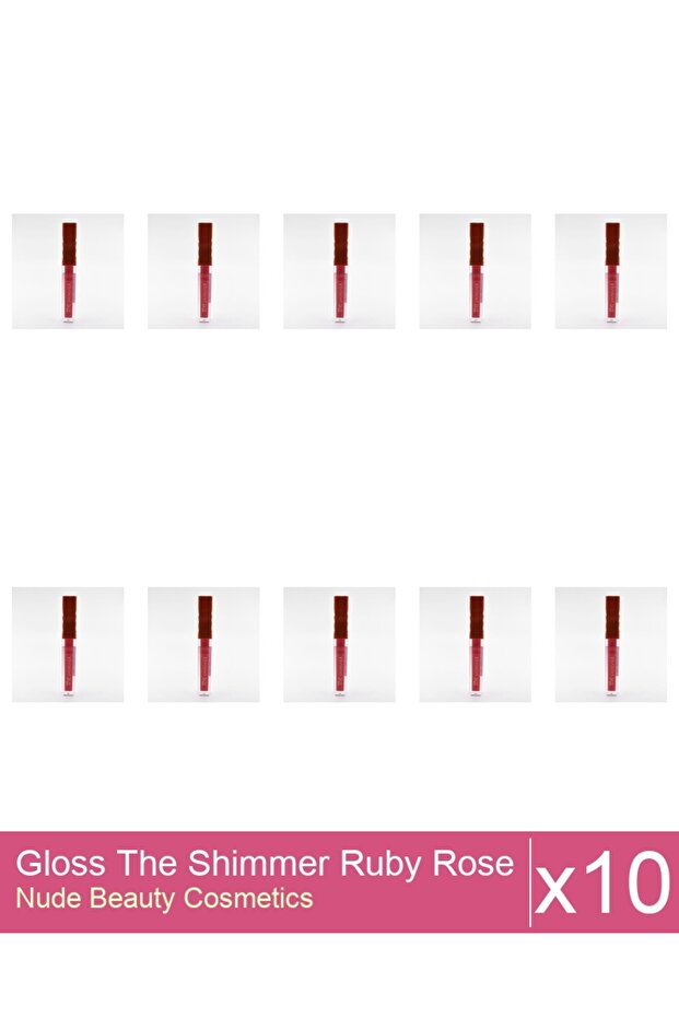 Set 10x Gloss The Shimmer Ruby Rose - 06 - 1